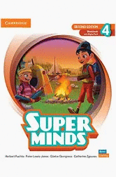 SUPER MINDS LEVEL 4 WORKBOOK WITH SUPER PRACTICE BOOK AND DIGITAL PACK BRITISH E